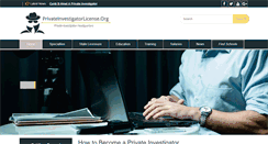 Desktop Screenshot of privateinvestigatorlicense.org